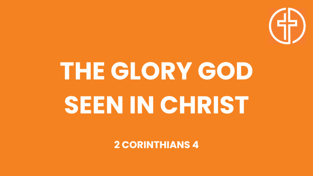 The glory God seen in Christ Image